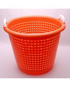 Tuinmand / Industriemand 55L oranje - met stalen proppen