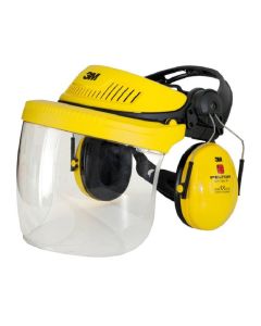 3M Peltor G500 Bosbouw Optime l + 5F helder scherm - geel