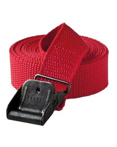 Fasty 124 Sjorband rood - 25mm x 2,5m - 400kg