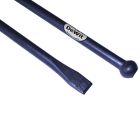 De Wit Stootijzer 120x2,8cm geheel rond met knop en beitel