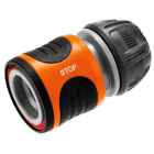 Gardena 18213-20 Slangstuk met waterstop 13mm ½"- 15mm ⅝"