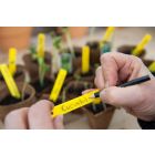 Plantetiketten/ Steeketiketten geel 10cm inclusief potlood - set 25st