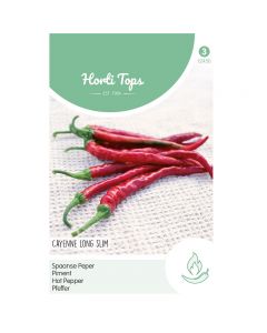 Peper Cayenne long slim Spaanse lange rode ca. 1,5g