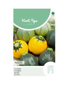 Courgette Ronde F1 soorten - gemengde kleuren ca. 1g 