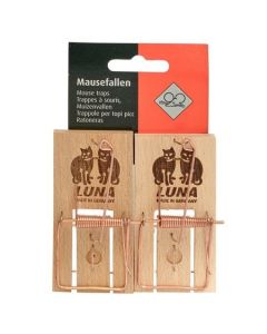 Luna muizenvallen hout 2 stuks