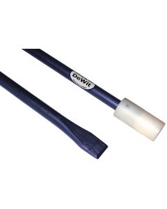 De Wit Stootijzer 140 x 2,8 cm geheel rond met nylon dop en beitel