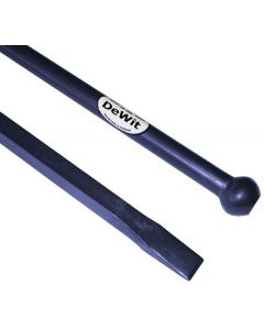 De Wit Stootijzer 180 x 2,8 cm - onderstuk 100cm vierkant - met knop en beitel