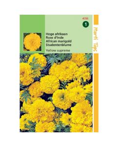 Tagetes - Hoge Afrikaan Yellow Supreme ca. 1g