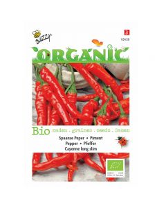 Buzzy Organic Peper Cayenne long slim BIO ca. 0,25g