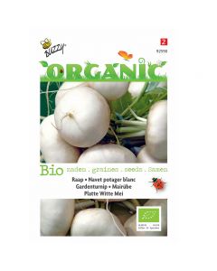 Buzzy Organic Raap Platte Witte Mei BIO ca. 5g