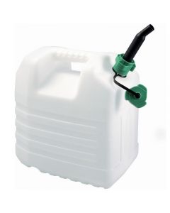 Jerrycan voor water met geintegreerde schenktuit wit 20L