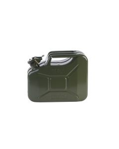 Jerrycan voor benzine, metaal groen 10L