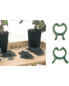 Plantenclip breed ø25mm groen - 25 stuks