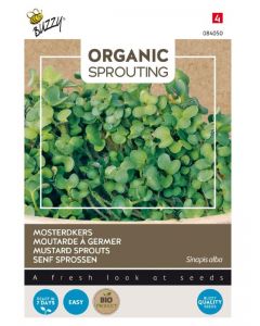 Organic Sprouting Mosterdkers (BIO) ca. 30g