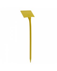 Plaatetiket Rechthoekig BM 35cm 6,5x10cm schuin - 50st geel
